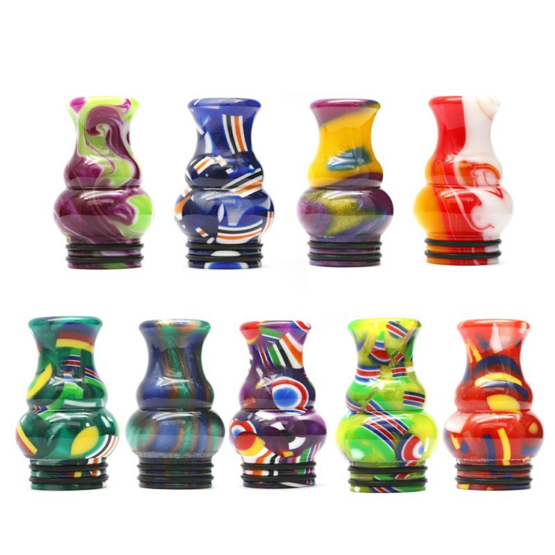 

VAPENO1 Colorful 810 Resin Drip Tip Hulu Style Mouthpiece Suit For TFV12 PRINCE TFV8 BIG BABY IJUST 3 Cerberus Tank etc E-Cigarette Accessories