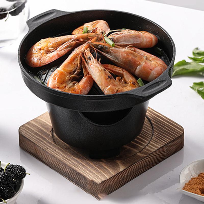 

Outdoor Small BBQ Plate Roasting Meat Tool For 1-2 People Camping BBQ Grill Single Person Stove Home Smokeless Barbecue Grill