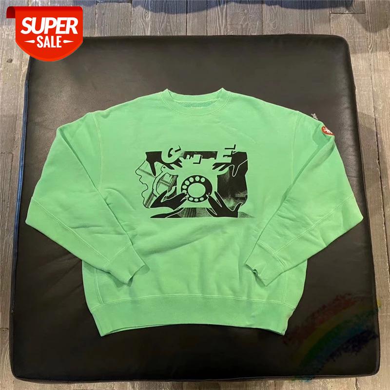 

CAVEMPT C.E CAV EMPT OVERDRY ROTARY DIAL CREW NECK Crewneck Men Woman 1:1 High Quality embroidery Sweatshirts Cavempt Hoodies #jC9G, Black