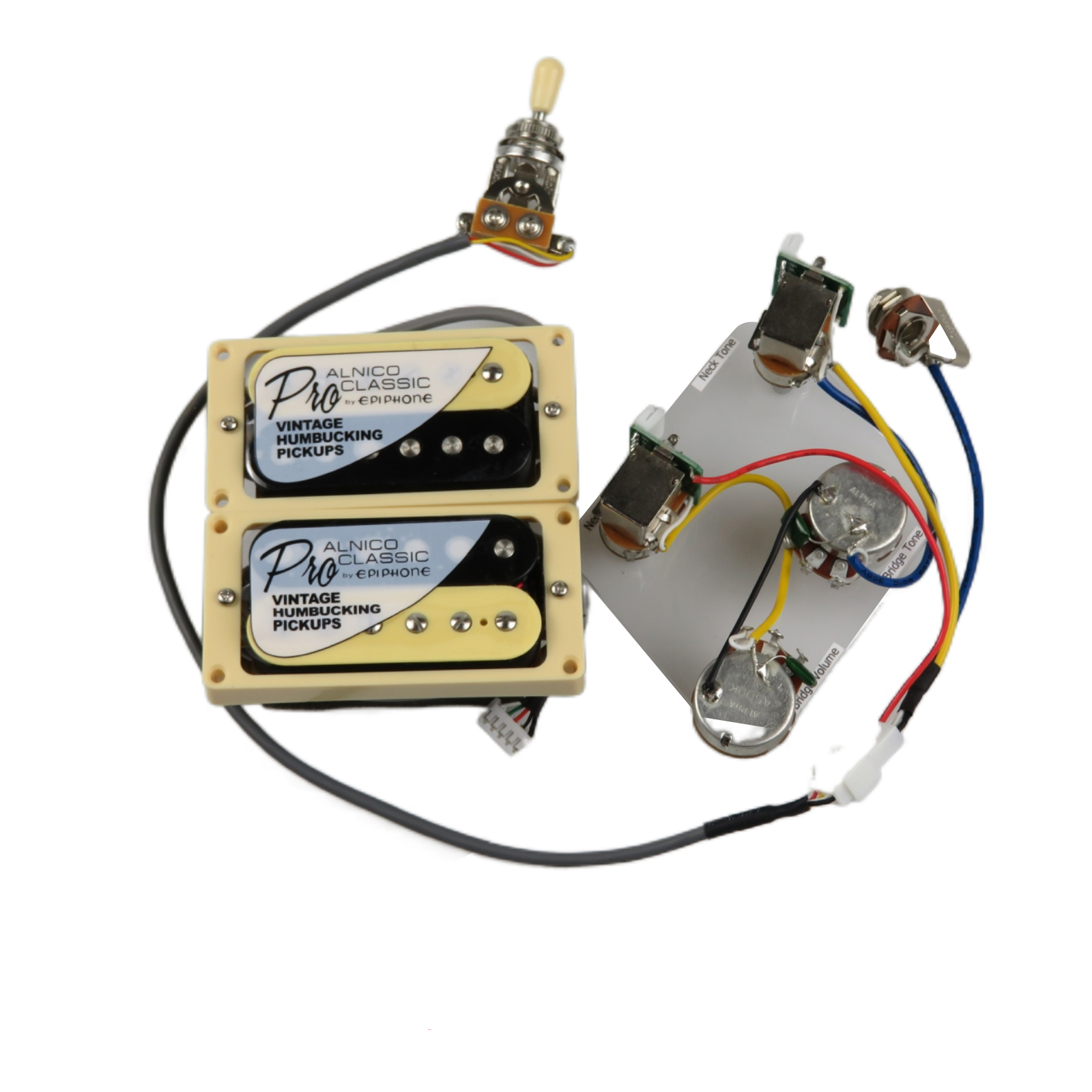 

Zebra Humbucker Pickups Alnico 5 ProBucker Push/Pull Wiring Harness Electric Guitar Pickups For Gibson