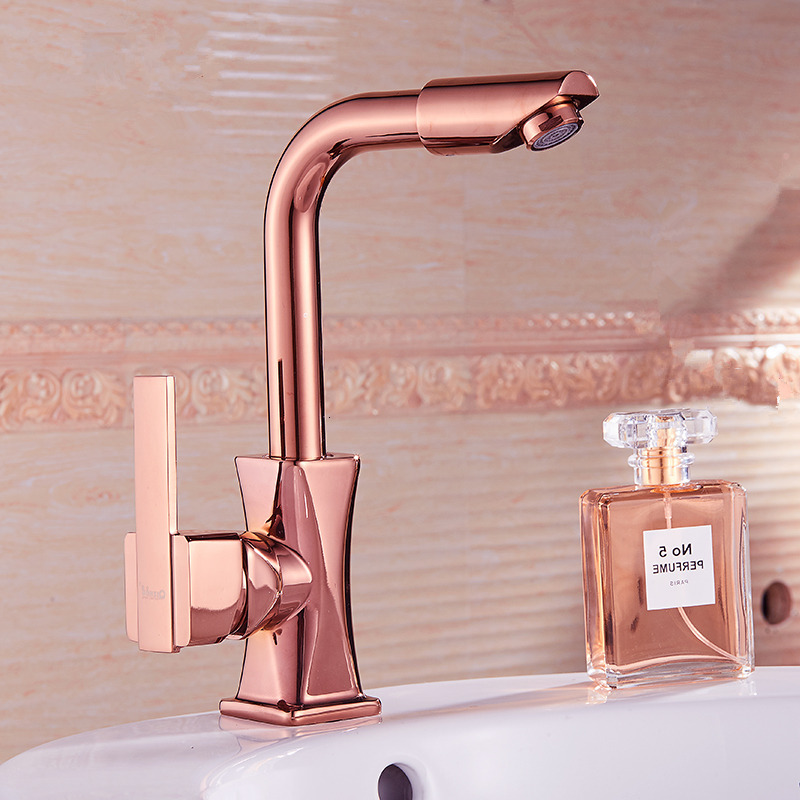 

2021 New Arrival Water Gold/rose Gold/chrome Brass Bathroom Basin Tap Swivel Spout Vanity Sink Faucet Mixer Ivmr