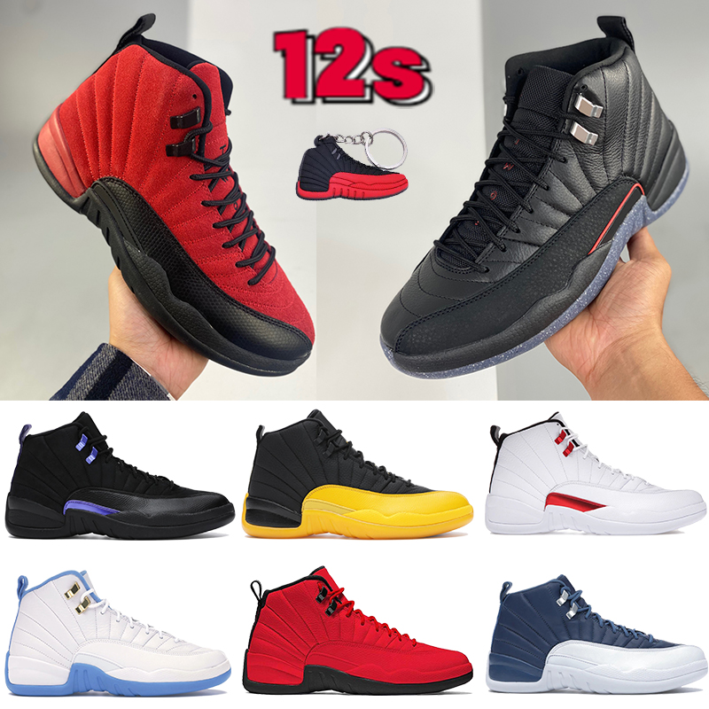 

Mens 12 utility 12s twist basketball Shoes reverse flu game Black Dark Concord university gold indigo royalty Bordeaux men trainers Sneakers US 7-13, 23 bubble wrap packaging