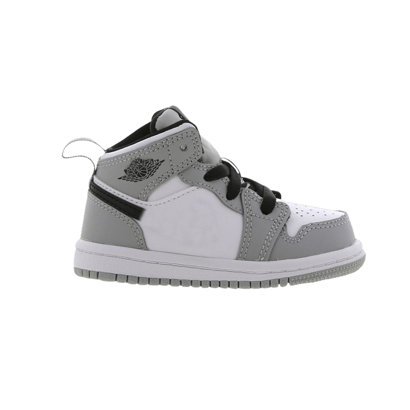 

Kids 1 Mid TD Light Smoke Grey Basketball Shoes kid 1s Sneaker baby Infant Youth Boys size 24-35 640735 092, Black