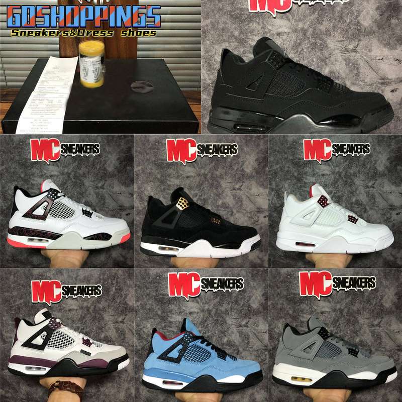 

TOP Quality Jumpman 4 4s Men Women Basketball Shoes University Blue Sail Kaws Metallic Purple Cement Alternate Motorsport Brat Breds Mens, Customize