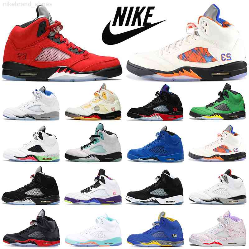 

nike air jordan retro Raging Bull 5s Men Basketball Shoes Jumpman 5 Alternate Bel Olympic Womens Mens Trainers Sports Sneakers size 5.5-13, 5s 36-40 easter