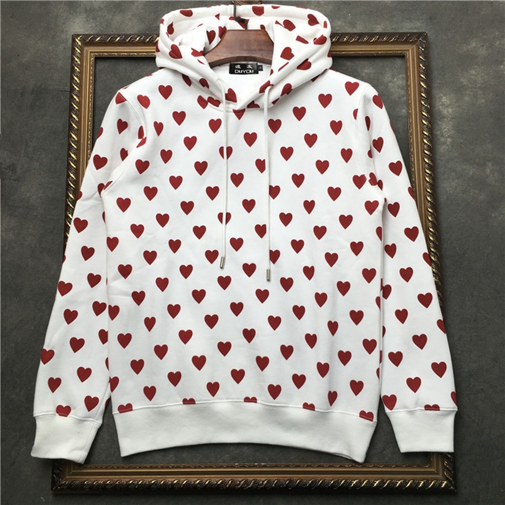 

2021 New 100% Algodo Masculino Com Capuz Em Todo o Corao Impresso Pulver Moletom Sweaterwear Dd | 41935d522 30ap, White