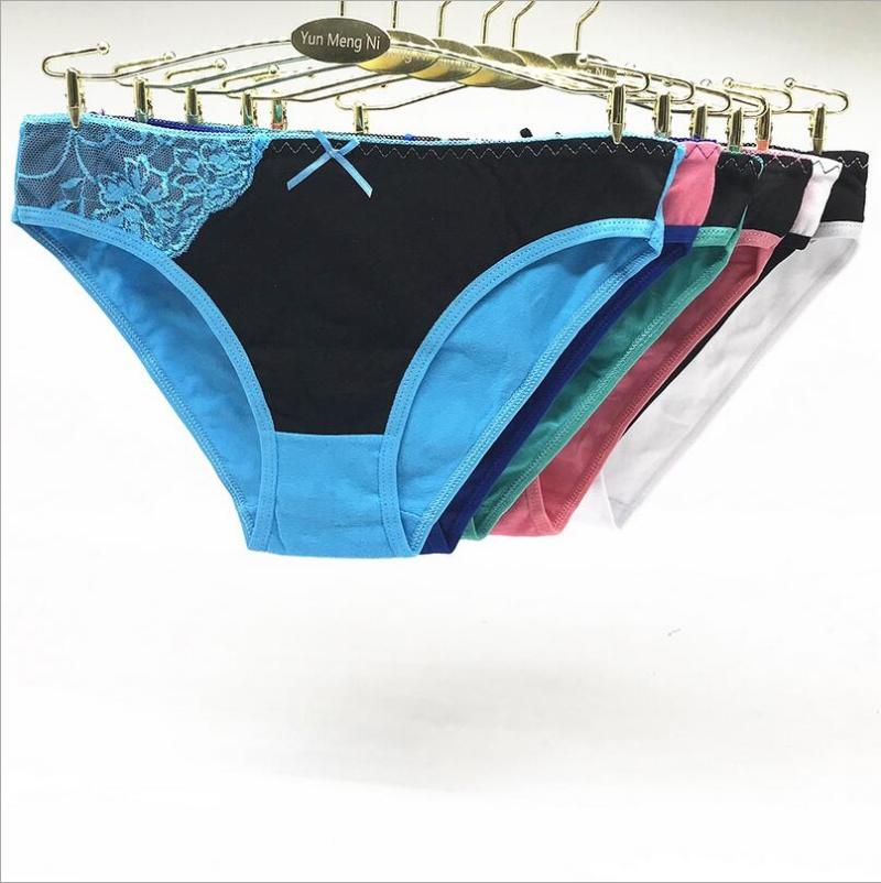 

Women's Panties 5 Pcs Lots Arrival 2021 Sexy Ladies Lace For Women Cotton Briefs Underpants M L XL 86990, Multi