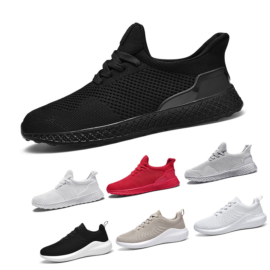 

Black Color Mesh tennis shoe white soft jogging walking calzado running shoes sneaker breathable outdoor classic deportivo fashion sport sneakers, # 1