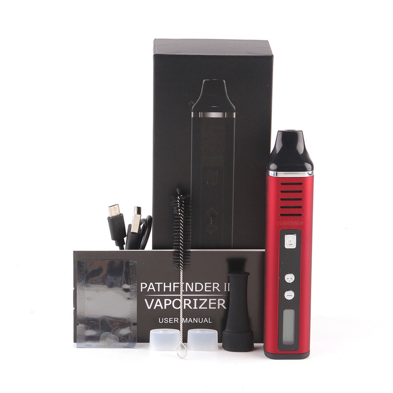 

Hot Original Pathfinder 2 Dry Herb Vaporizer Pen Herbal 200-600F Hebe Electronic Cigarette Kit 2200mah Vapor E Cigar Dry Herbs, Multi