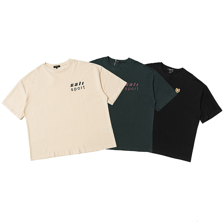

2021 New Vero Camisas Masculino Feminino 1:1 Oversize Topo t Kanye West Cali Sport Temporada 5 T-shirts Ihkb