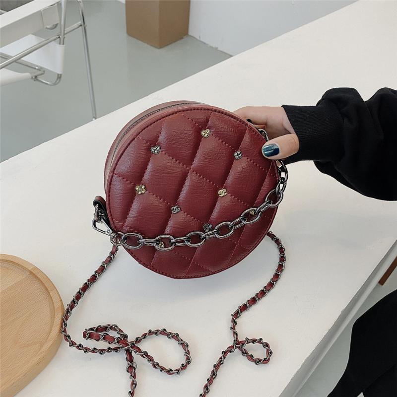 

Personalized Ladies Shoulder Bag Trendy Retro Solid Color Diamond Crossbody Bag Shopper Appointment Adjustable Shoulder Strap, Black