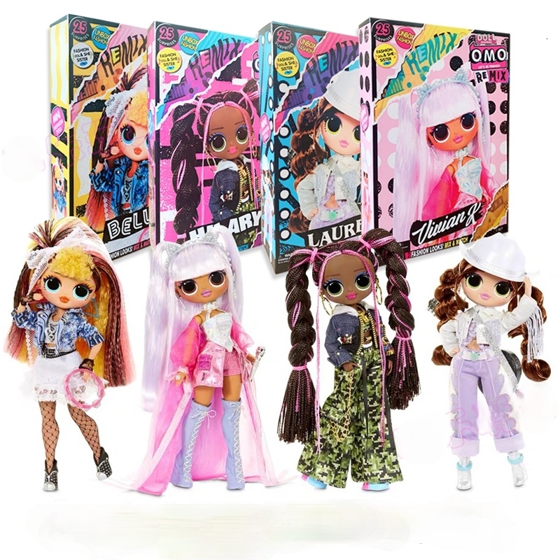 

Lol Surprise Doll Remix Fashion Big Sister Dress Up Mix Record Series Blind Box Play House Dolls Toys for Girls, 1pcs random