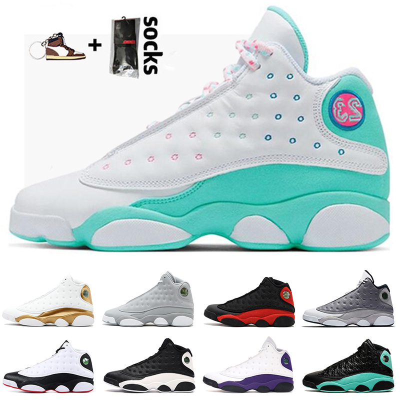 

Mocha Men Basketball Shoes Women University Blue White Oreo Back Cat 13s Red Flint Outdoor Mens Sports Sneakers, A10 bred 36-47