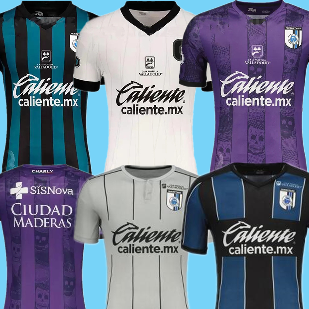 

FC Queretaro Soccer Jersey 2021 2022 Mexico Liga CLUB MX 20 SANCHEZ 18 BARRERA 5 ESCAMILLA 1 AGUERRE 7 RAMIREZ 26 PERG 19 MADRIGAL 14 VALENC, Black;yellow