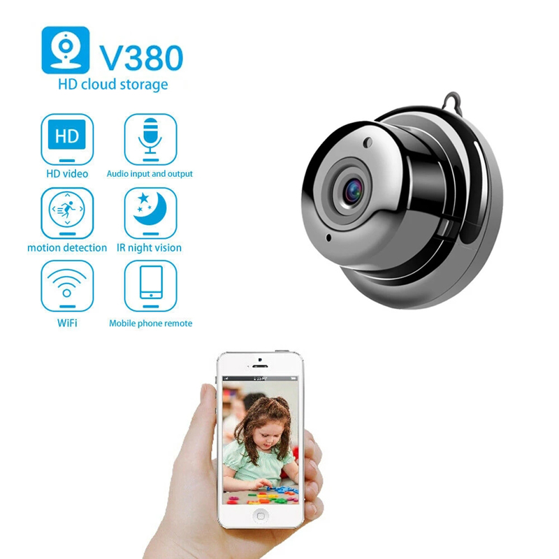 

V380 Mini WiFi Camera 1080P Wireless Home Security IP Cameras CCTV IR Night Vision Motion Detection Monitor Camcord P2P
