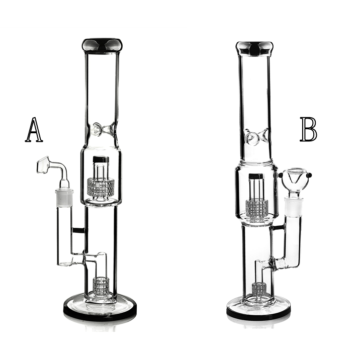 

14.5inch unique heady glass hookah thick straight water dab rigs 18.8 mm banger