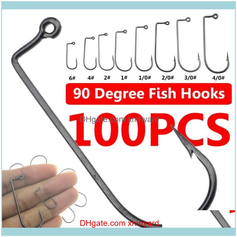 

Sports & Outdoors100Pcs Fishing Hooks High Carbon Steel 90 Degree Jig Fish For Outdoor Sea Ocean Tool Drop Delivery 2021 Vwn1T