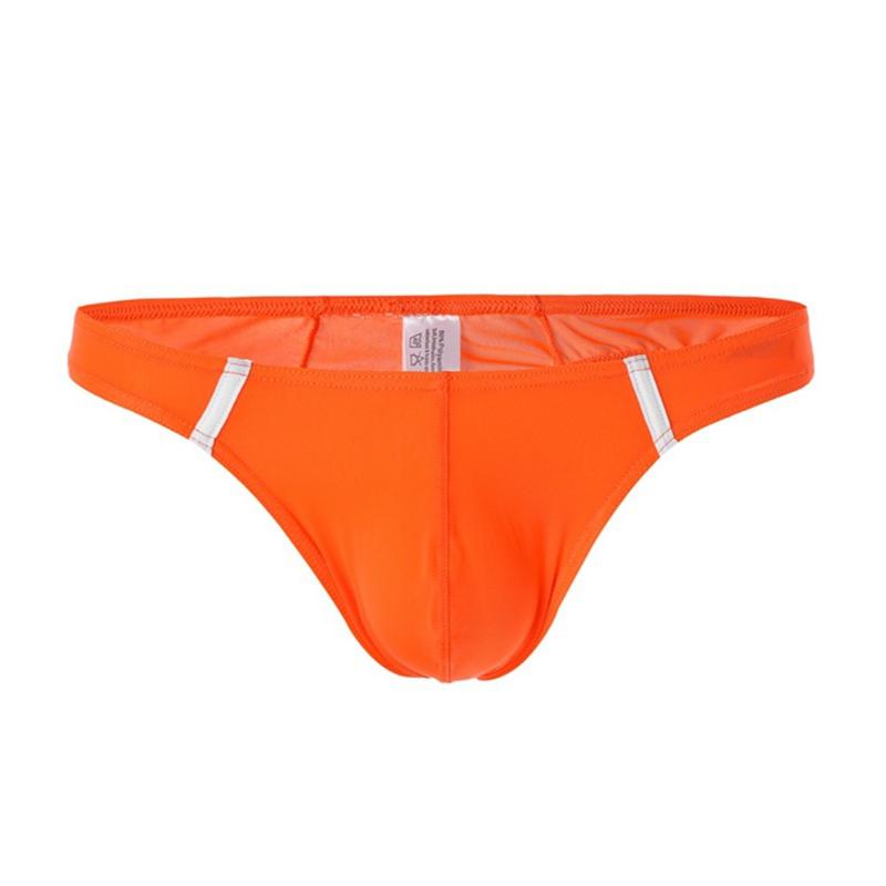 

Underpants Men Low Waist Fashion Thong Bikini Briefs Comfortable Sexy Breathable Shorts, Black;white
