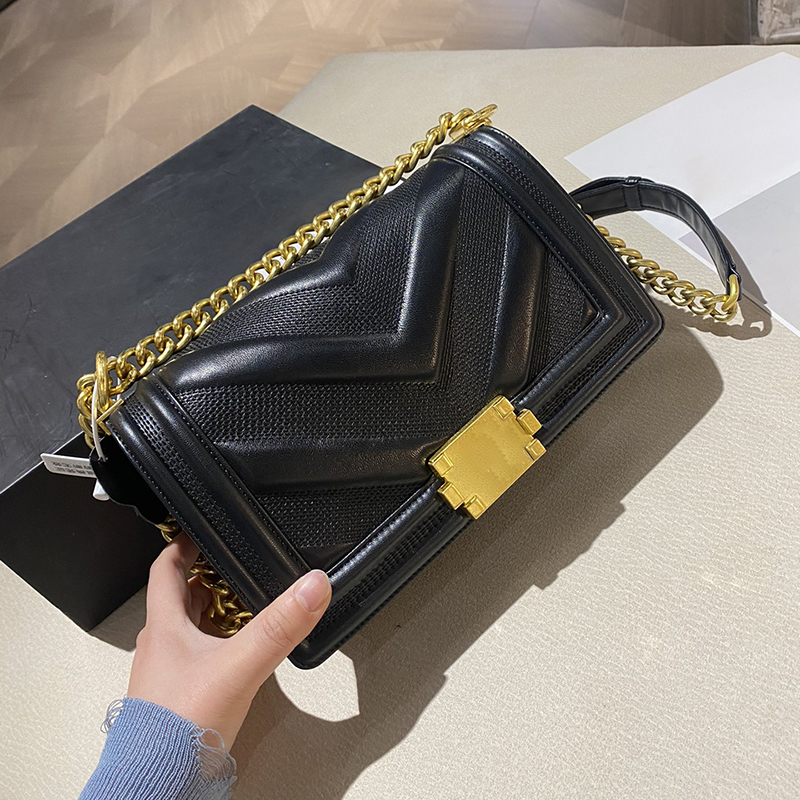 

7A+ Classic single Handbags Crossbody bag Hobo Women Luxurys Shoulder bags Designers Leather purse gold and silver Chain clutch envelope who