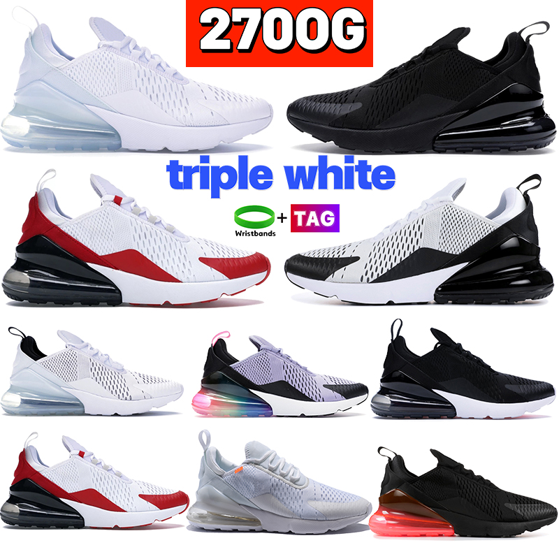 

Designer 270s Running Shoes 27C Triple White Pure Platinum Black Multi-color Mens Sneaker Be True Barely Rose Dusty Cactus summer men Women sneakers Sports Trainers, #47- shoe box