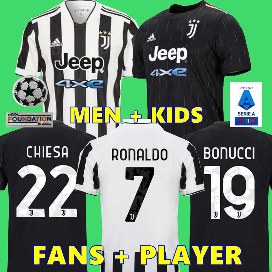 

Fans player version soccer jerseys 2021 2022 RONALDO DYBALA MORATA CHIESA McKENNIE juventus football kit shirt 21 22 JUVE Men + Kids fourth 4th, Home adult