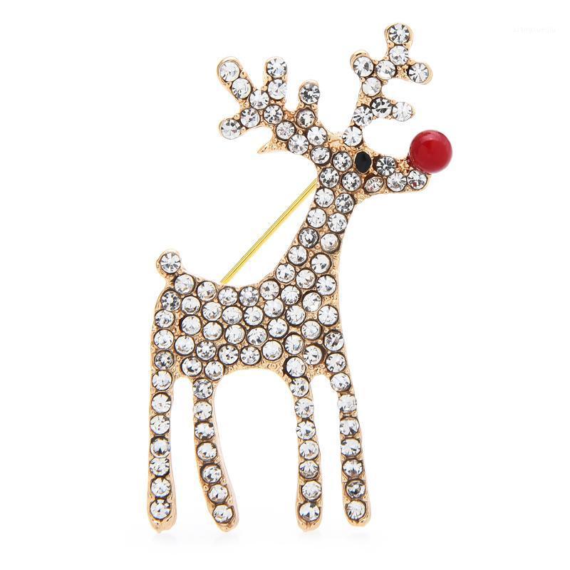 

Pins, Brooches Wuli&baby Lovely Deer For Women Unisex 2-color Christmas Year Brooch Pins Gifts, Gray