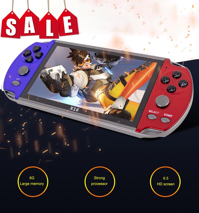 

Portable Game Players 6.5 Inch Handheld Consoles 6800 IN 1 Retro Video Console Player Gamepads For Kids Gift