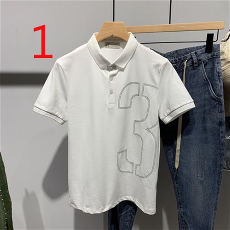 

2021 New Summer Striped Men's Ribbon Ice Silk T-shirt Thin Section Round Neck Social Tide Brand Knitted Half Sleeve 88yo