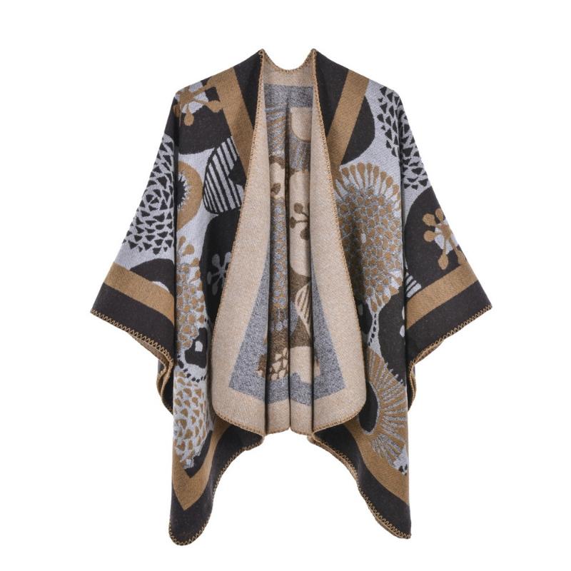 

Scarves Cartoon Sunflower Women's Scarf Shawl Wrap Poncho Ruana Cape Cardigan Sweater Open Front For Fall Winter
