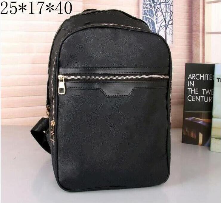 

High capacity men women's Genuine Leather Outdoor Backpack School Bags travelling bag Cross Body black brown yellow 708-1, Free shipping