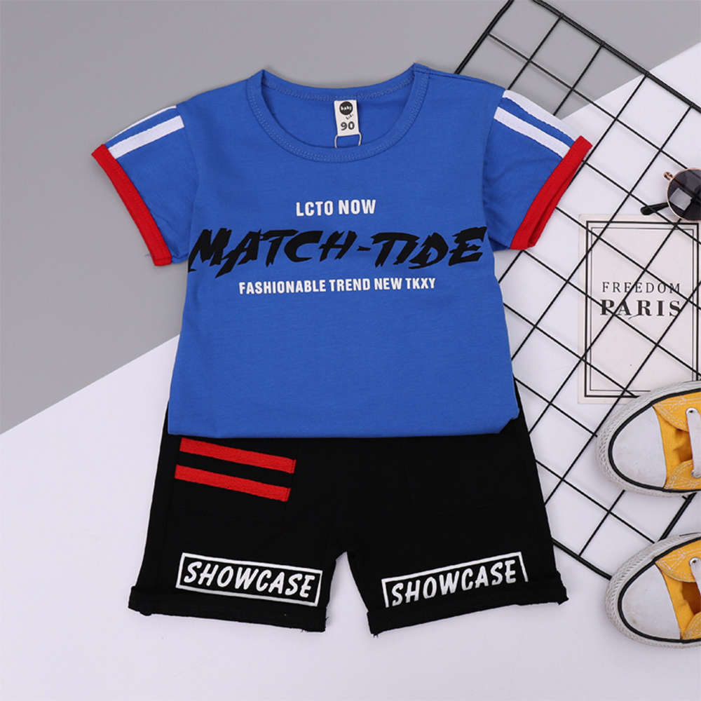 

Boys and girls suits Children's summer suits for boys, White