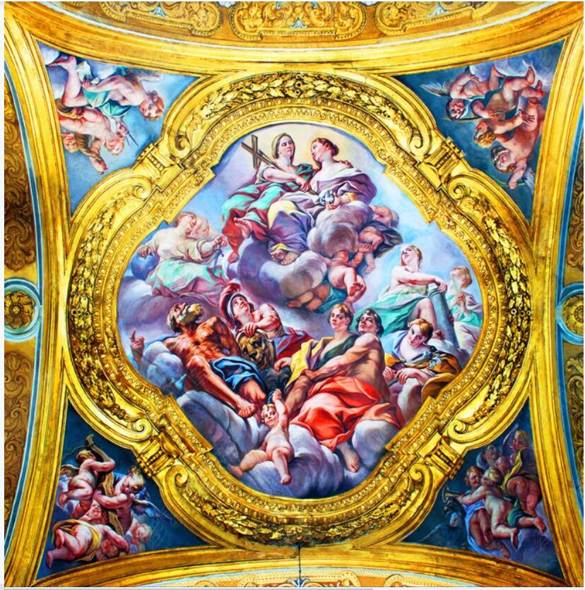 

3d ceiling murals wallpaper custom photo European fairy and angel Painting home decor 3d wall mural wallpaper in the living room, Non-woven wallpaper