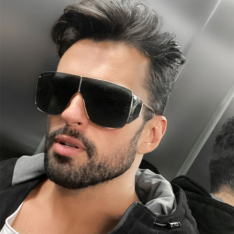 

2021 Fashion Spector Style Oversized Shield Mask Sunglasses Women Men Cool Brand Design Sun Glasses Oculos De Sol 601