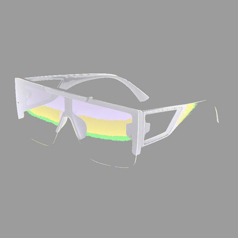 

Outdoor Eyewear 2021 Arrival Fashion Flat Top Sunglasses Women Rimless Gradient Color Lenses Featured Temples Sun Glasses 2810