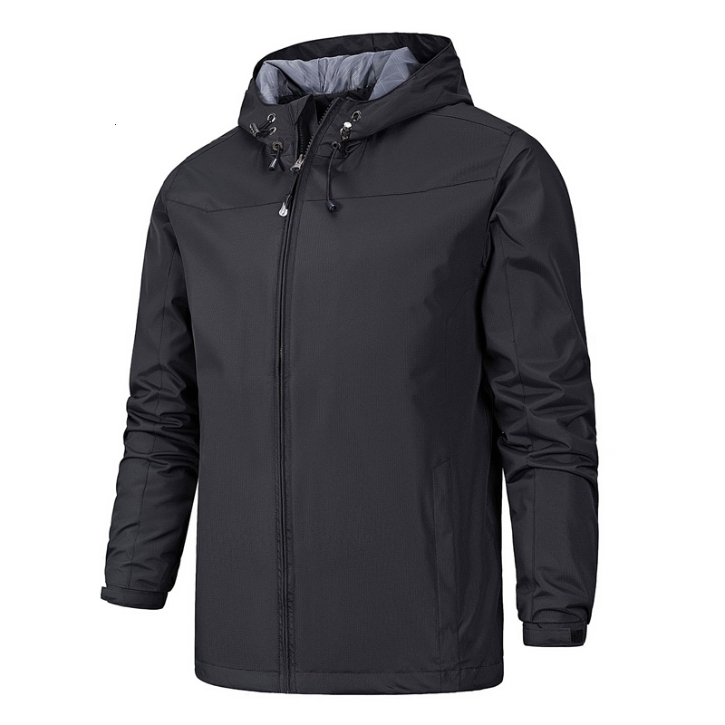 

2021 New Parka Men Windbreak Plus Veet Thick Warm Windproof Coats Male Waterproof Hooded Anorak Men' Winter Jackets C42r, Black