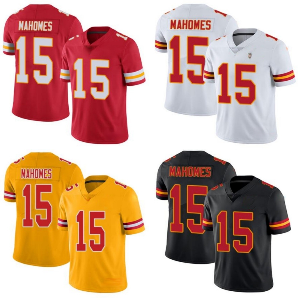 

Kansas City Chiefs Men #15 Patrick Mahomes Women Youth Season Vapor Limited Jersey, Black