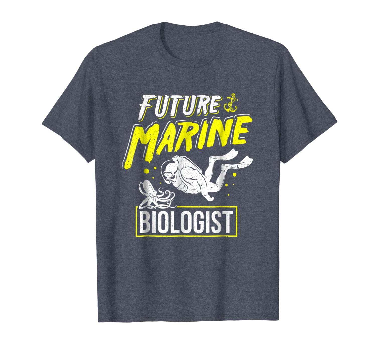 

Future Marine Biologist - Octopus Biology Student T-Shirt, White;black