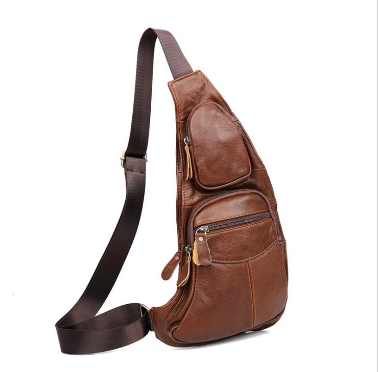 

Cross Body Men's Pu One Shoulder Bag Flow Chest Outdoor Leisure Sports Oblique, Black