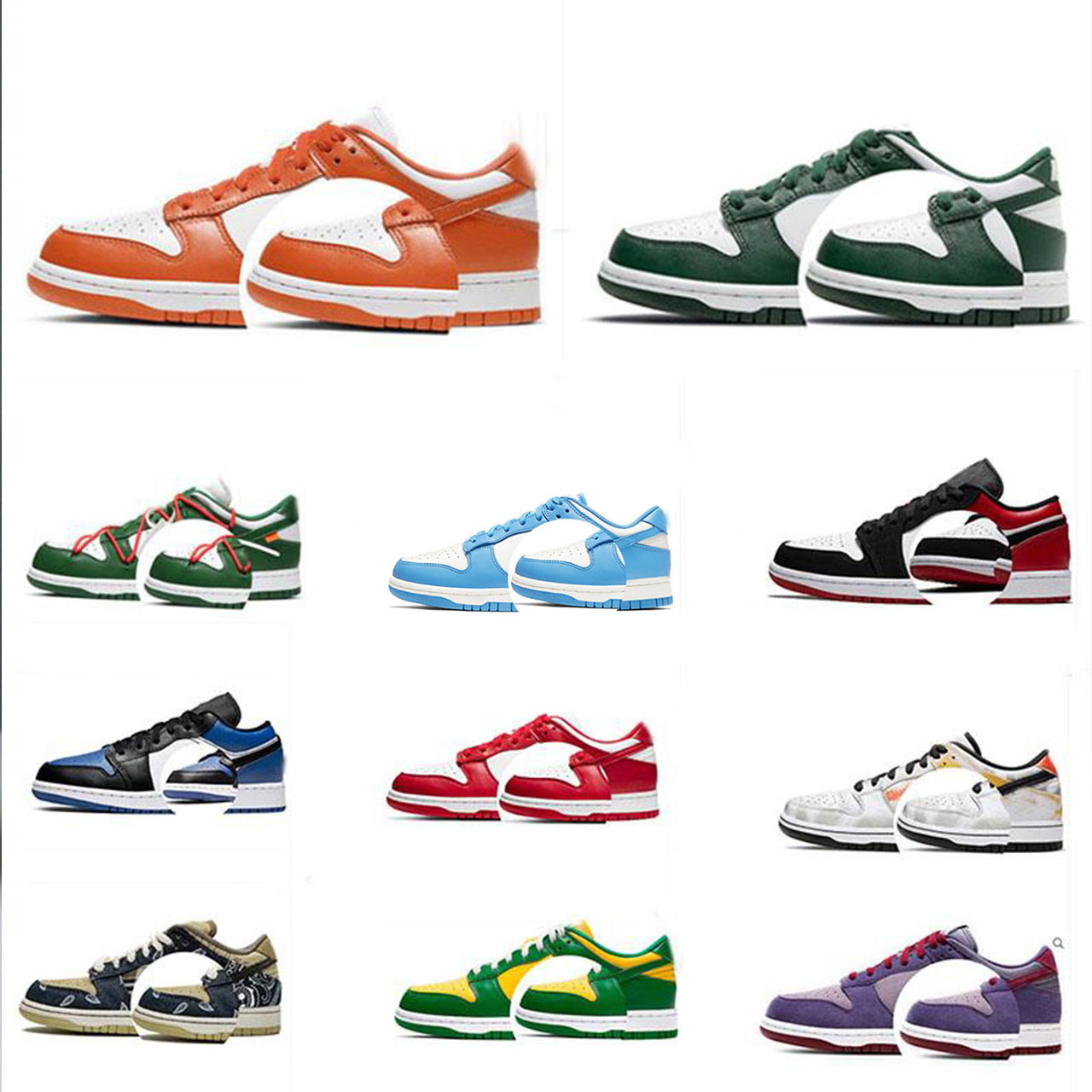 

Running Shoes Casual UNC Coast White Black Low Platform Sneakers Trail Syracuse Michigan Grey Fog Men Women Trainers Sports Jogging Walking Shoe, 36