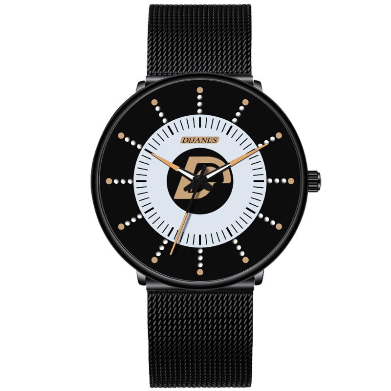 

Wristwatches Luxury Top Brand Men's Luminous Quartz Watches Fashion Casual Dress Watch Mesh Steel Belt Relogio Masculino