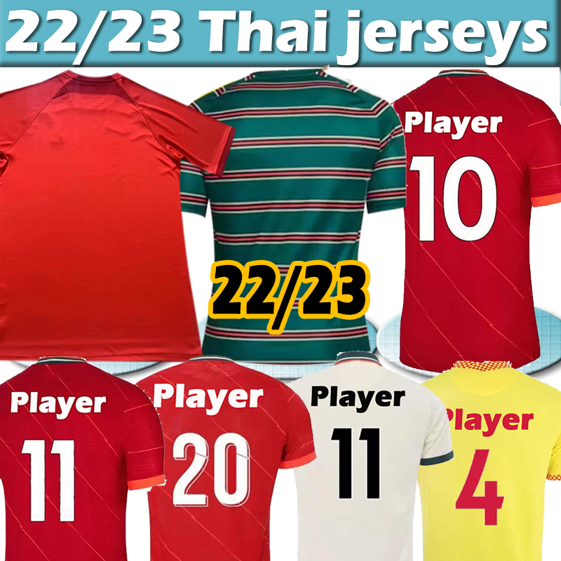 

22/23 Men kids kit ALEXANDER ARNOLD soccer jerseys LVP 2021 2022 2023 DIOGO Fabinho Jones A.BECKER ROBERTSON Men kids football shirts top, 21 22 home kids