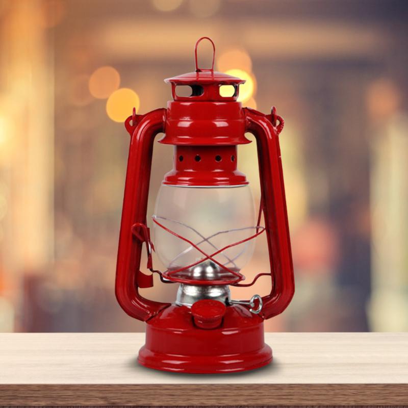 

Iron Structure Kerosene Lamp Multifunction Outdoor Portable Lantern Indoor Decorative Small Night Hiking Tent Camping Light