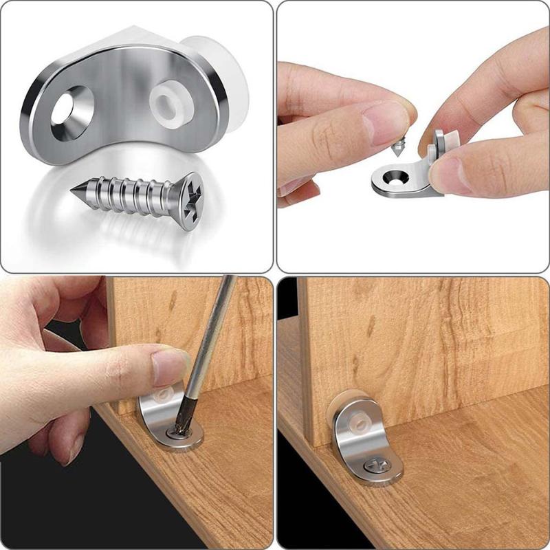 

Hooks & Rails 4/10pcs Glass Shelf Bracket Wall Shelves Support Right Angle Fixing With Suction Cup Base For Kitchen Cabinet Cupboar Furnitur