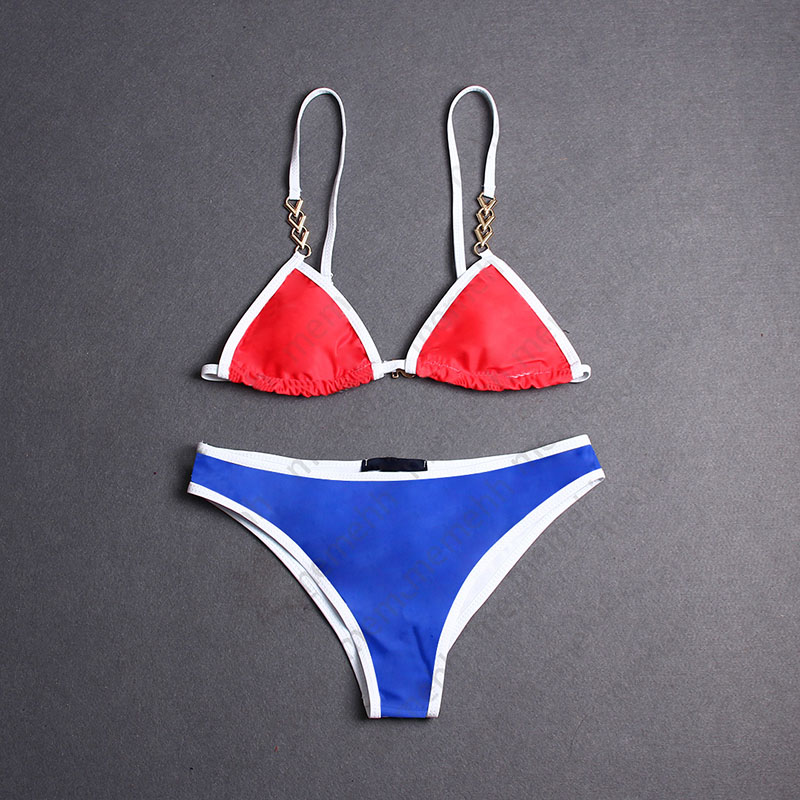 

Fashion Bikini Womens Swimwear One Piece Letter Print Gradient Color Swimsuit Split Swimsuit Beach Charming Wear, Customize