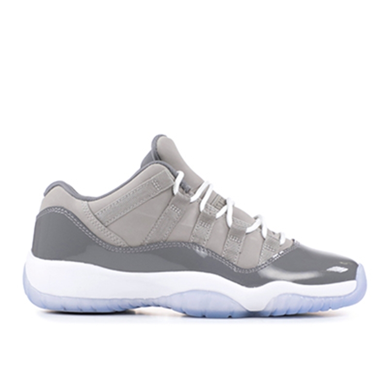 

with Box 2018 Mens and Womens Basketball Shoes 11S XI Sneakers Cool Gray Low for Men Sports Shoes US5.5-12, Cool grey low