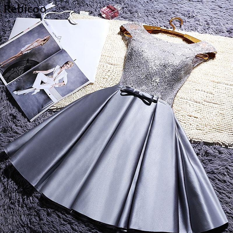

Casual Dresses Sweet Women Dinner Evening Party Dress O-Neck Sleeveless Ribbon Bow Lace Satin Fabric For Bridesmaid Wedding, Red