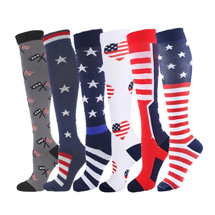 

Sports Socks Knee High Compression Sock Gradient 20-30mmhg Medias De Compresion