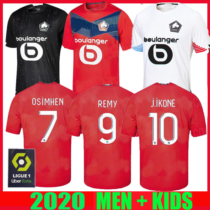 

20 21 LOSC Lille soccer jerseys home away THIRD 2020 20 21 maillot de foot Sanches Osimhen BAMBA Yazici man ADULT KIT kids football shirts, Black