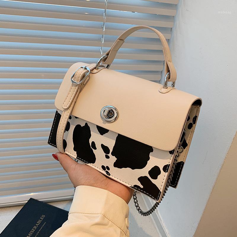 

Evening Bags Cow Milk Print Pattern PU Leather Crossbody For Women 2021 Summer Brand Designer Fashion Underarm Shoulder Pack And Purses, Black cow pattern