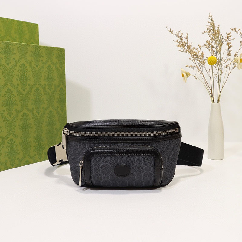 

Waist chest bag 2023 fashion designer bags shoulder messenger bags belt handbag high quality wallet leather designer coin purse, Size: 23cm